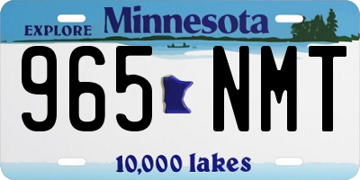 MN license plate 965NMT