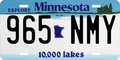 MN license plate 965NMY