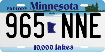 MN license plate 965NNE