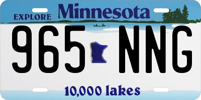 MN license plate 965NNG