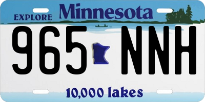 MN license plate 965NNH