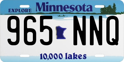 MN license plate 965NNQ