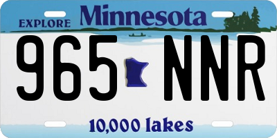 MN license plate 965NNR