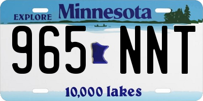 MN license plate 965NNT