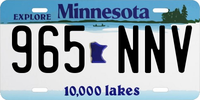 MN license plate 965NNV
