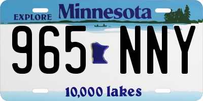 MN license plate 965NNY