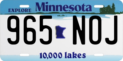 MN license plate 965NOJ