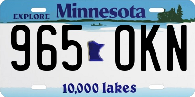MN license plate 965OKN