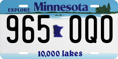 MN license plate 965OQO