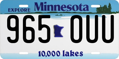 MN license plate 965OUU