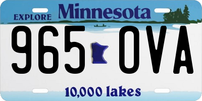MN license plate 965OVA