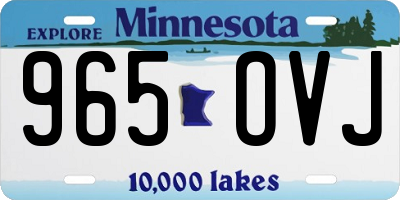 MN license plate 965OVJ