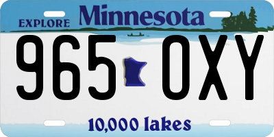 MN license plate 965OXY