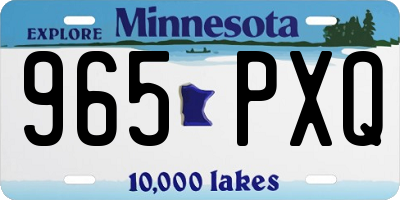 MN license plate 965PXQ
