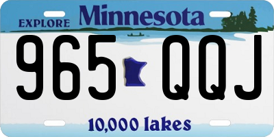 MN license plate 965QQJ