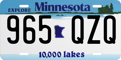 MN license plate 965QZQ