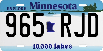 MN license plate 965RJD