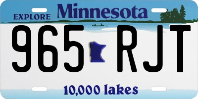 MN license plate 965RJT