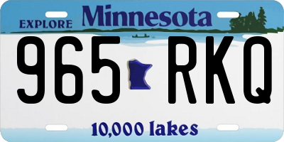 MN license plate 965RKQ