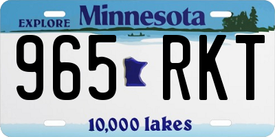 MN license plate 965RKT