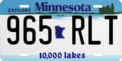 MN license plate 965RLT