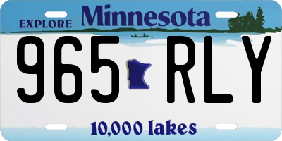 MN license plate 965RLY