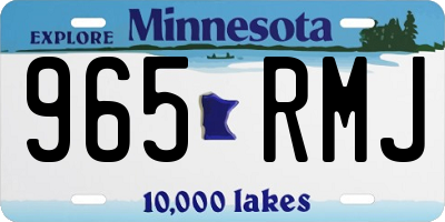 MN license plate 965RMJ