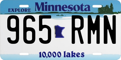 MN license plate 965RMN