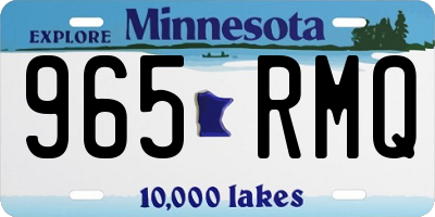 MN license plate 965RMQ