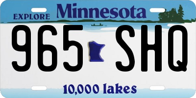 MN license plate 965SHQ