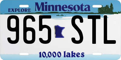MN license plate 965STL