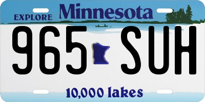 MN license plate 965SUH