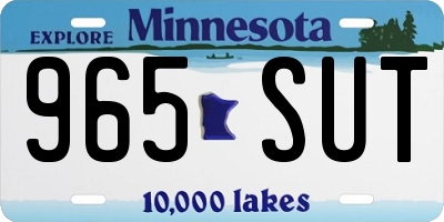 MN license plate 965SUT