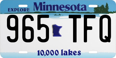 MN license plate 965TFQ