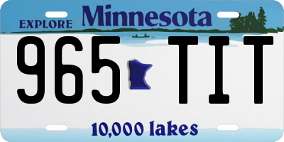 MN license plate 965TIT