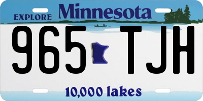 MN license plate 965TJH