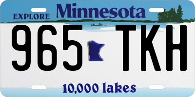 MN license plate 965TKH