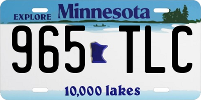 MN license plate 965TLC