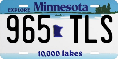 MN license plate 965TLS