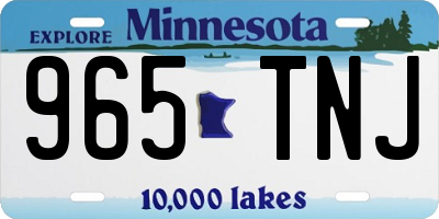 MN license plate 965TNJ