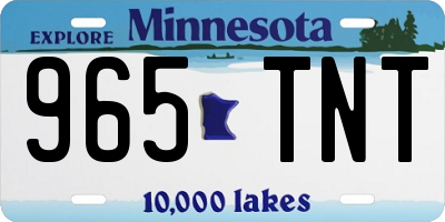 MN license plate 965TNT