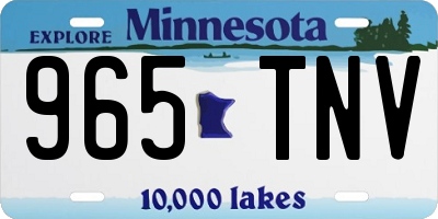 MN license plate 965TNV