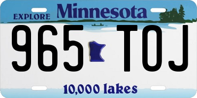MN license plate 965TOJ