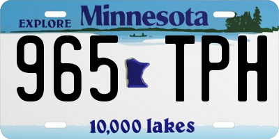 MN license plate 965TPH