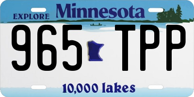 MN license plate 965TPP