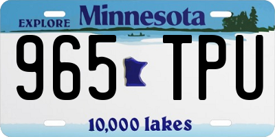 MN license plate 965TPU