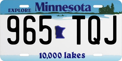 MN license plate 965TQJ