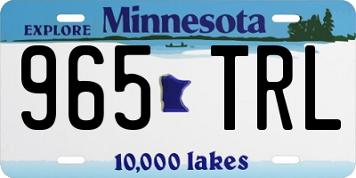 MN license plate 965TRL
