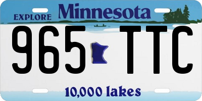 MN license plate 965TTC