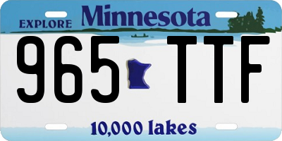 MN license plate 965TTF